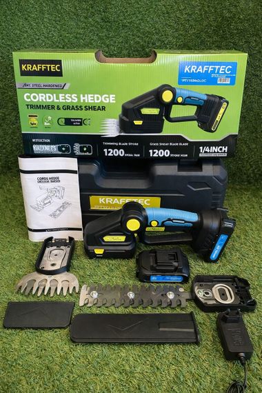 Акумуляторний кущоріз KRAFFTEC Saker Trimmer and Grass shear 36V 2АКБ / ножиці по догляду за садом | Зображення 1