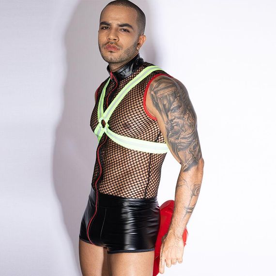 Мужской эротический костюм пожарного JSY 9152 One Size sexstyle | Зображення 1