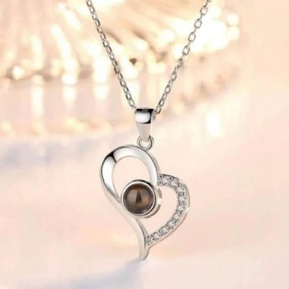 Кулон I Love You 100 мовами Срібло