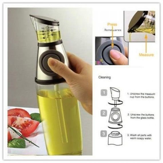 Бутылка Дозатор VBV Press and Measure Oil Dispenser с дозатором для масла | Зображення 6