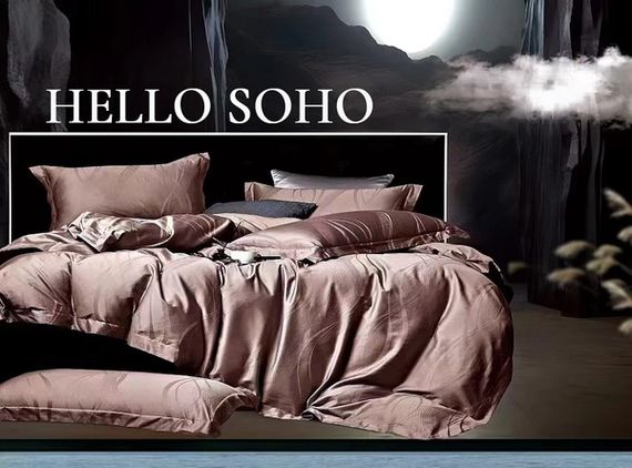 Комплект постільної білизни Soho Євро Boutique 200х230 см Wave Сappuccino