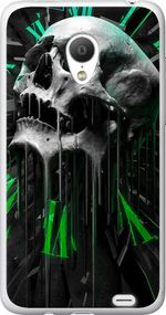 Чехол на Meizu MX3 Череп-часы "4100u-310-17620"