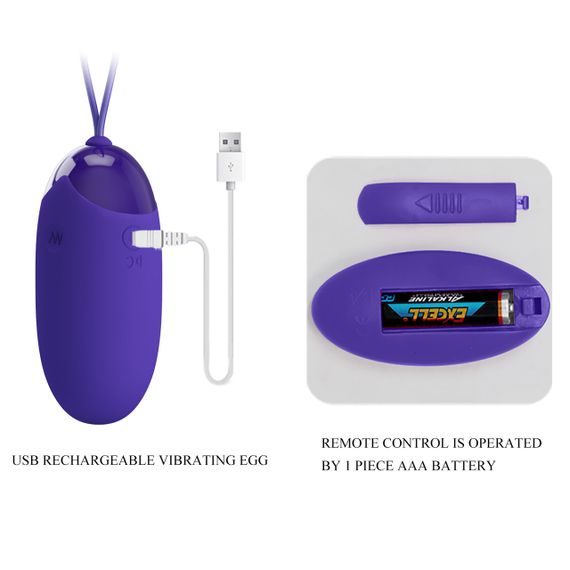 Виброяйцо Pretty Love Berger Youth wireless egg Blue Sex Aura | Зображення 7