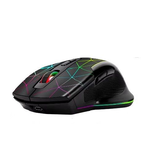 Мышь беспроводная игровая с аккумулятором и подсветкой GM30 RGB Black | Зображення 1