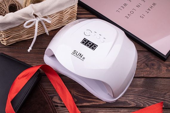 Настільна лампа для манікюру та педикюру SUN X 54W WHITE LED/UV лампа для сушіння гель лаку нігтів | Зображення 4