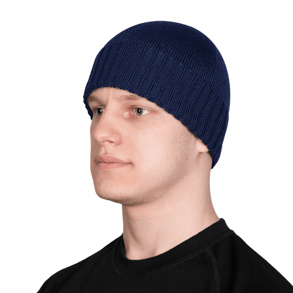 Шапка Watch Cap Merino Темно-синя (6703), | Зображення 1