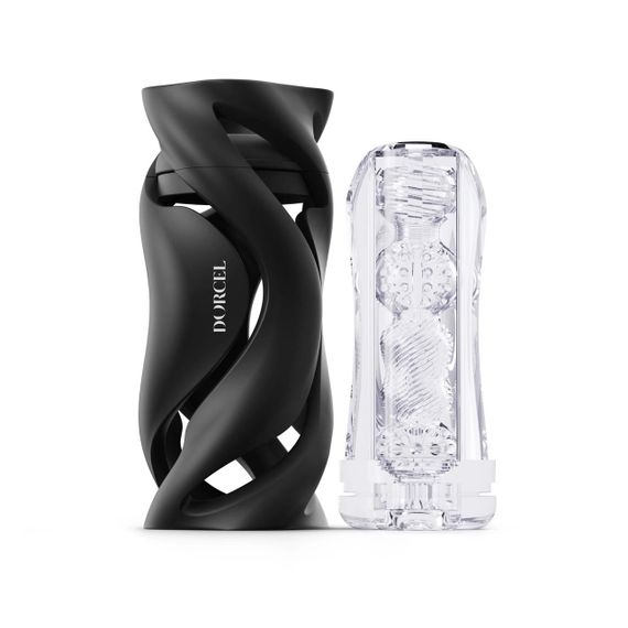 Мастурбатор Dorcel DEEP BLOW BLACK, подвійне використання Sex Aura