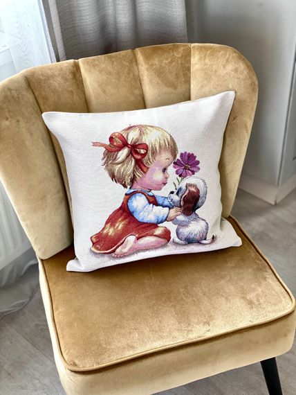 Наволочка гобеленова одностороння KISS6221 Limaso | Зображення 1