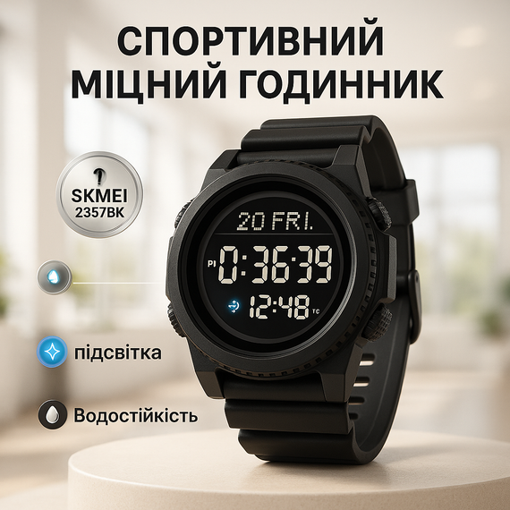 Годинник для чоловіка з водозахистом, Модний спортивний годинник для активного відпочинку BA-47