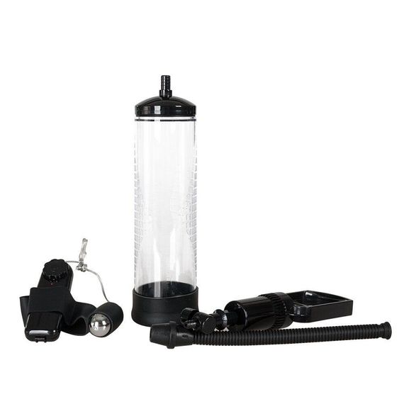 Вакуумна помпа з вібрацією Powerpump MAX Vibrating — Black&Clear sexstyle | Зображення 5