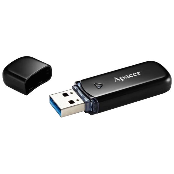 USB флеш накопичувач Apacer 128GB AH355 Mysterious Black USB 3.2 (AP128GAH355B-1) | Зображення 2