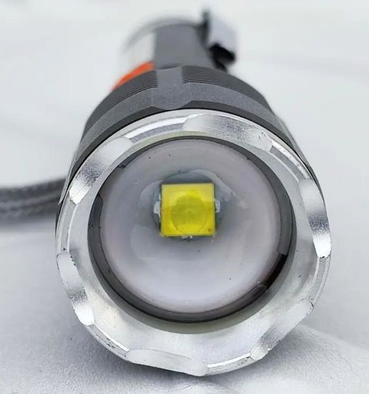 Фонарик ручной XH-P50 BL-P12-P50 фонарик с боковым светильником аккумуляторный карманный с клипсой P50+COB Зум | Зображення 1