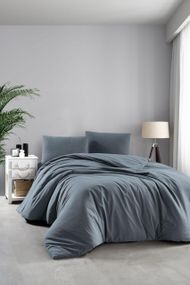 Постільна білизна Sikel Stonewashed Soho 200 х 220 см Mavi