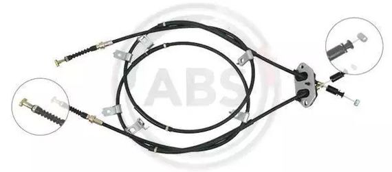 Трос ручного гальма задній Mazda 6 02-08 (1645/1432+1640/1432), A.B.S. (K19605)