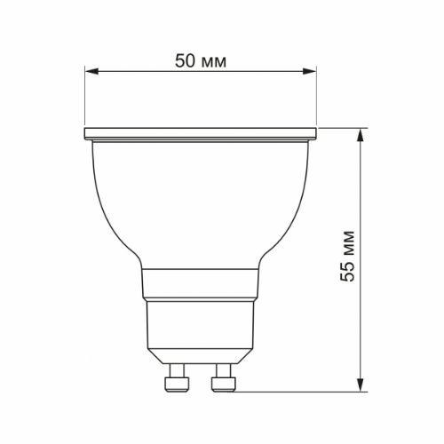 Лампа MR16eL 7W GU10 4100К LED Videx | Зображення 1