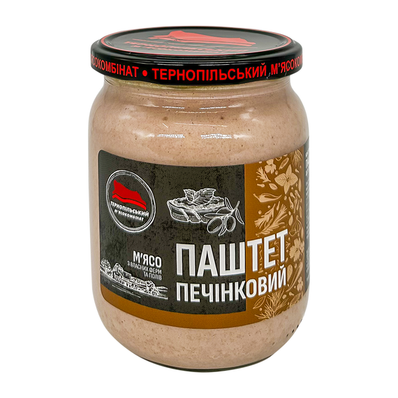 Паштет печінковий Тернопільський м'ясокомбінат 500 г