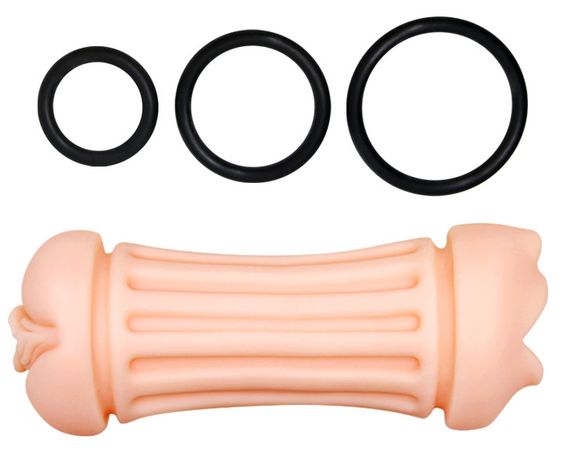Мастурбатор с двумя входами Crazy Bull - NANCY Pocket Pussyм DOUBLE MASTURBATOR, BM-009224H Sex Aura | Зображення 5