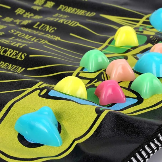 Масажний килимок для ніг із камінням 70 х 35 см, ортопедична доріжка для ніг і спини | Зображення 8