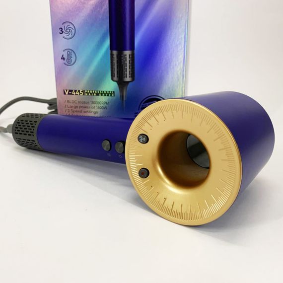 Фен професійний VGR V-445 BLUE, 3 рівні обдування, 4 рівні температури, 1600 Вт | Зображення 6