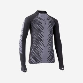 Термофутболка дитяча Keepwarm 900 для футболу темно-сіра - 113-122 см - 5-6 р