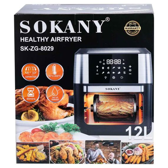 Аерофритюрниця Sokany SK-ZG-8029 на 12 л, 1800Вт | Зображення 6
