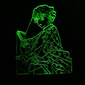 Акриловый светильник-ночник Заницу Агацума зеленый tty-n001214