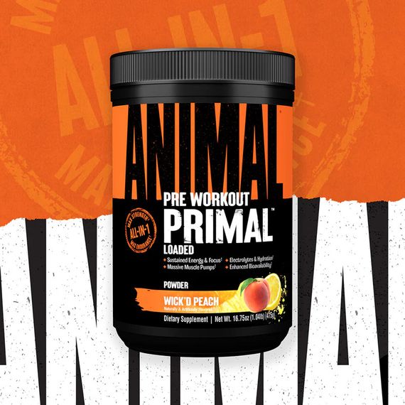 Передтренувальний комплекс Universal Nutrition Animal Primal Pre-Workout 475 г Wick'd Peach | Зображення 2