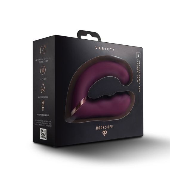 Вібратор Rocks Off Gemini Burgundy | Зображення 9
