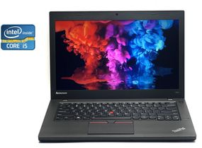 Ноутбук Б-клас Lenovo ThinkPad T450 / 14" (1600x900) TN / Intel Core i5-5300U (2 (4) ядра по 2.3 - 2.9 GHz) / 8 GB DDR3 / 120 GB SSD / Intel HD Graphics 5500 / WebCam / Два АКБ б/в