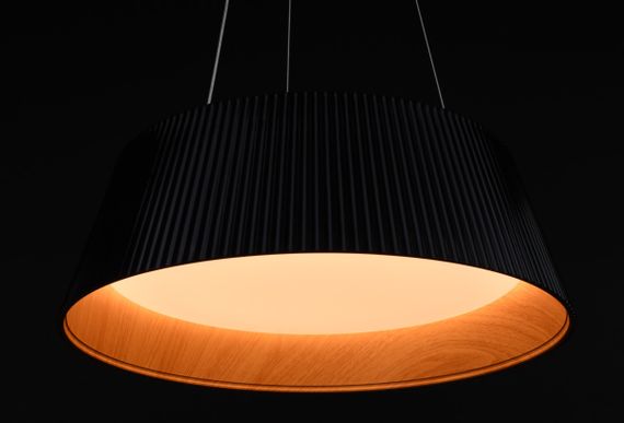 Люстра світлодіодна підвісна LED світильник для квартири на стелю лед з пультом 27573 Чорний 30-100х45х45 см. | Зображення 3