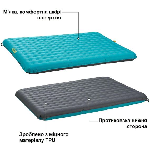 Матрац надувний Uquip Betty Double Petrol/Grey (243108) | Зображення 2