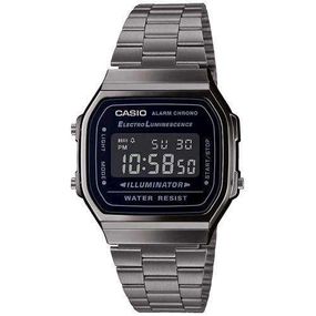 Мужские наручные часы Casio Collection A168WEGG-1BEF со стальным браслетом