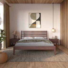 Полуторне ліжко Mebigrand Челсі Горіх темний 120х190 см