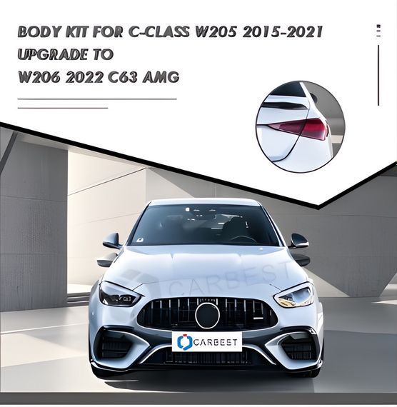 Комплект рестайлінгу в W206 AMG для Mercedes C-сlass W205 2014-2021 рр | Зображення 2