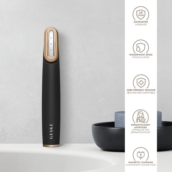 Пристрій для зміцнення і тонізації шкіри обличчя з поворотною головкою GESKE Skin Firming Wand 7в1 gray | Зображення 2