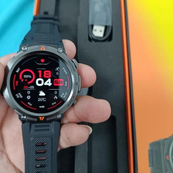 Чоловічий металевий смарт годинник Smart Watch Eigis, чорний | Зображення 2