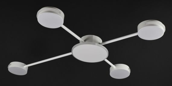 Люстра світлодіодна стельова LED світильник для квартири на стелю лед 26457 Білий 7х64х82 см. | Зображення 4