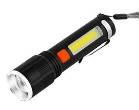 Фонарик ручной XH-P50 BL-P12-P50 фонарик с боковым светильником аккумуляторный карманный с клипсой P50+COB Зум