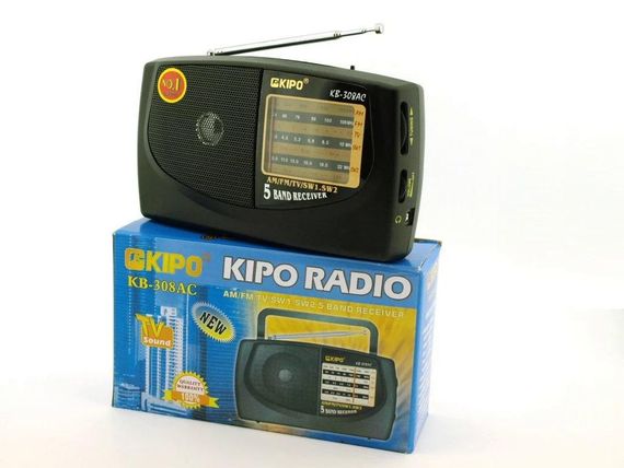 Мощный цифровой портативный FM радиоприемник Kipo всеволновое переносное портативное радио | Зображення 5