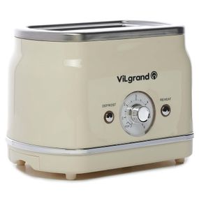 Тостер для хліба побутовий ViLgrand VT0823R 850 Вт, Тостер для будь-якого хліба компактний SJ-25