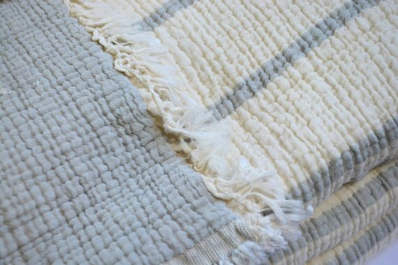 Муслінове покривало Moss Exclusive Muslin 230 х 250 см. Gri | Зображення 1