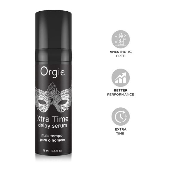 Сыворотка пролонгатор Orgie Xtra Time Delay Serum, 15 мл, без анестетиков, на силиконовой основе | Зображення 2