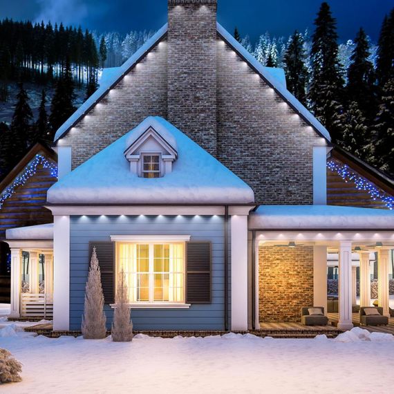 Різдвяна гірлянда Tacobey Eaves 15 м — 36 LED, жовте тепле світло, мережеве живлення, для вулиці та дому | Зображення 5