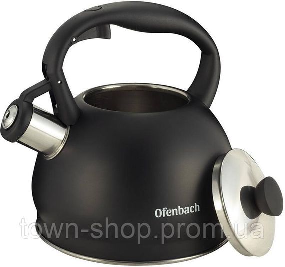 Чайник Ofenbach Magic Kettle 2л из нержавеющей стали со свистком, черный матовый NB-100300 | Зображення 1