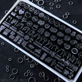 Пластина 107 для стемпінгу RichColor (12х6см)