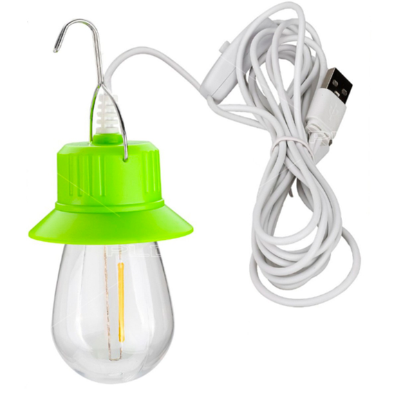 Світлодіодна LED лампа V07-COB, кабель 3 м, гак, живлення від USB/Type-C | Зображення 1