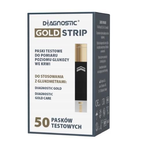 Тест-смужки Diagnostic Gold Strip 50 шт | Зображення 1