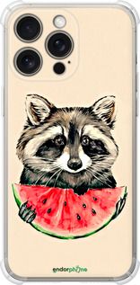 Чохол на iPhone 15 Pro Max Єнотик з кавуном "4605sp-3098-2448"