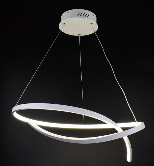 Люстра світлодіодна підвісна LED світильник для квартири на стелю лед 26974 Білий 40-200х60х60 см. | Зображення 3