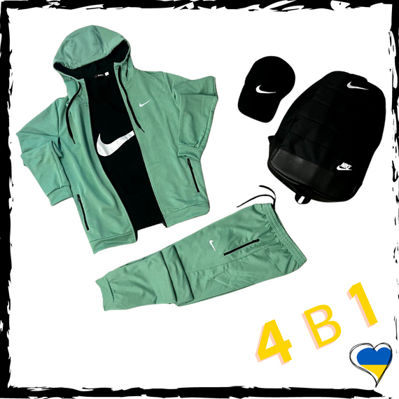 Комплект спортивний Nike, Найк. Костюм+футболка+кепка+рюкзак. Спортивний костюм | Зображення 4